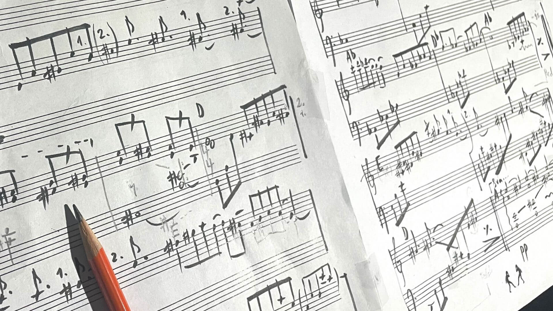 Handgeschriebenes Notenblatt Annette Blecher